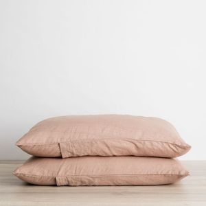 Cultiver linen pillowcase set (2) Fawn standard